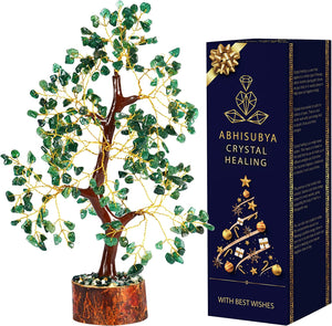 Turquoise Crystal Tree for Healing Chakra Balancing and Decor