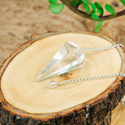 Clear Quartz Reiki Healing Pendulum for Meditation & Healing