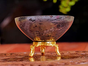 Grounding Energy: Hematite Crystal Decorative Bowl