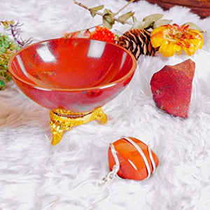Earthy Energy: Red Jasper Crystal Bowl Set