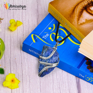 Lapis Lazuli Crystal Jewelry Chakra Stone Raw Rough Pendant Necklace Gifts