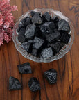 Raw Black Tourmaline Crystal Tumbled Stone for Healing & Meditation