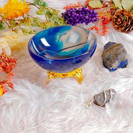 Tranquil Energy: Blue Onyx Decorative Bowl