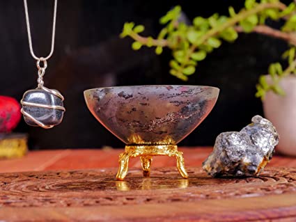 Grounding Energy: Hematite Crystal Decorative Bowl