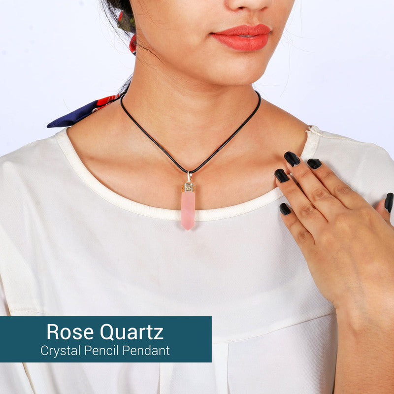 Clear Quartz Healing Crystal Necklace for Women Men
