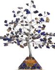 Lapis Lazuli Gem Tree of Life Feng Shui Chakra Balancing Home Décor Sculpture