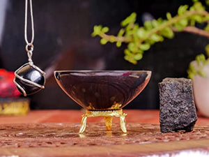 Protection and Purification: Black Tourmaline Stone Decorative Bowl