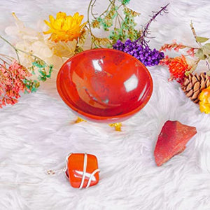 Earthy Energy: Red Jasper Crystal Bowl Set