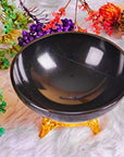 Protection and Healing: Black Tourmaline Stone Decorative Bowl