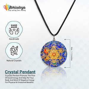 Lapis Lazuli Crystal Jewelry Chakra Stone Orgonite Pendant Necklace Gifts