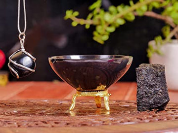 Elegant Home Decor: Black Tourmaline Stone Decorative Bowl