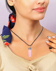 Lapis Lazuli Crystal Jewelry Chakra Stone Pencil Pendant Necklace Gifts