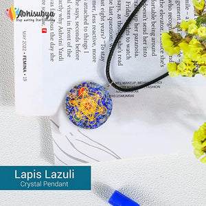 Lapis Lazuli Crystal Jewelry Chakra Stone Orgonite Pendant Necklace Gifts