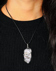 Clear Quartz Healing Crystal Necklace for Women