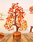 Carnelian Healing Crystal Tree for Positivity Meditation Home Decor