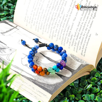 Lapis Lazuli Stretchable Crystal Bracelet for Healing