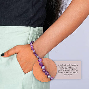 Black Tourmaline Healing Crystal Unisex Bracelet