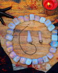 Opalite Crystal Runes for Healing Meditation Runes Set