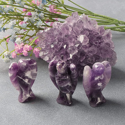 Amethyst Crystal Guardian Angel for Meditation & Healing