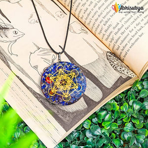 Lapis Lazuli Crystal Jewelry Chakra Stone Orgonite Pendant Necklace Gifts