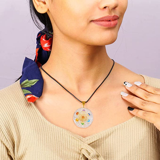 Clear Quartz Sacred Geometry Merkaba Orgone for Positive Energy