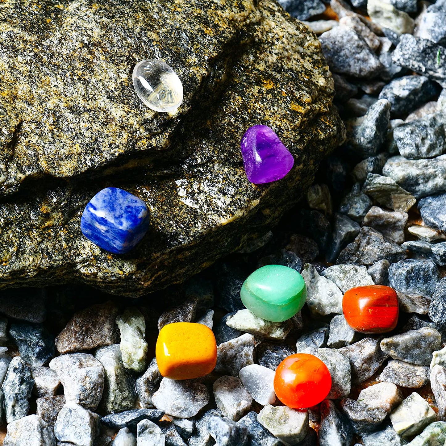 Healing Crystals Set Tumbled Polished Stones Metaphysical Kit Spiritual Gifts