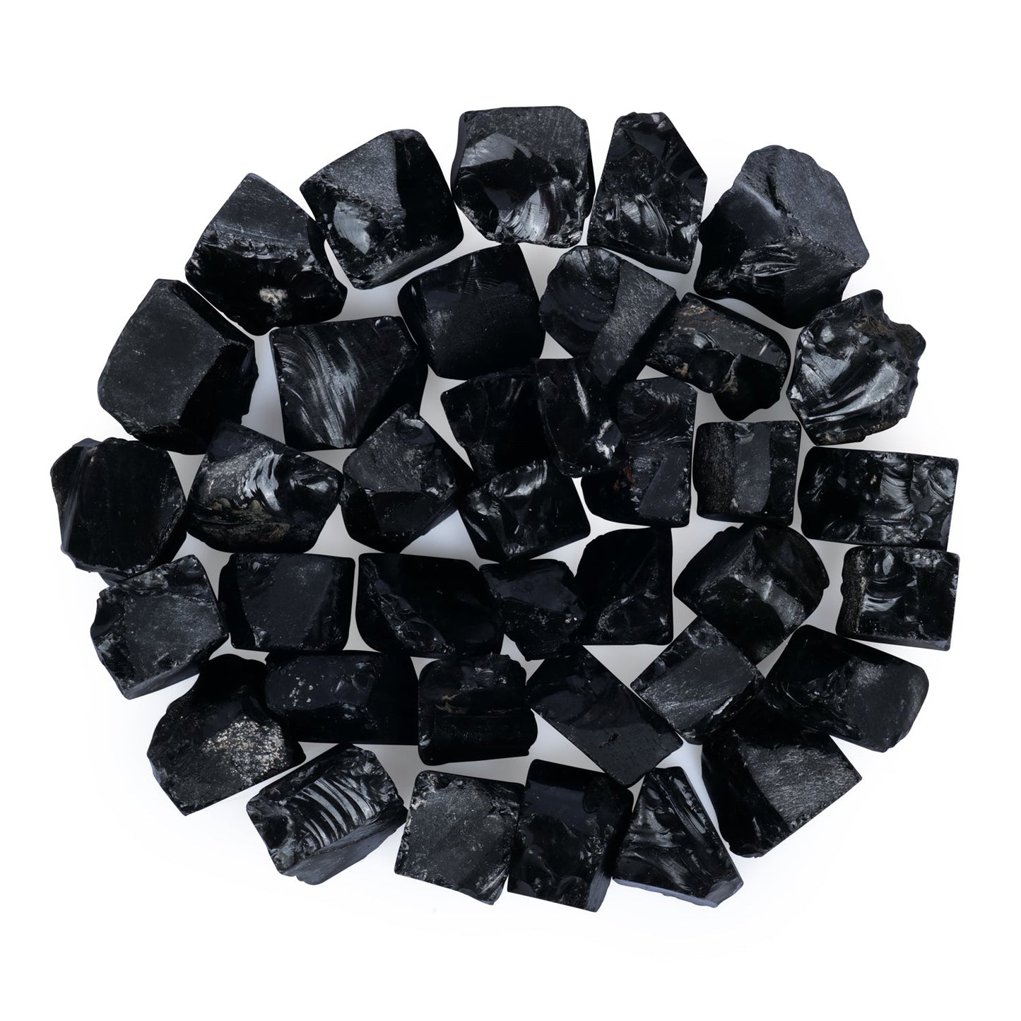 1lb Black Obsidian Crystal - Black Crystal Decor - Decorative Healing Crystals