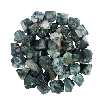 1 Lb Mossagate Raw Crystal - Unpolished - Healing Crystals - Crystal Gift